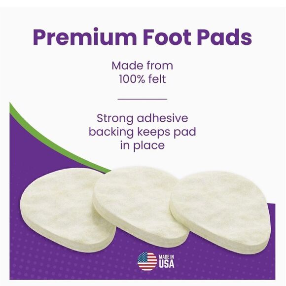 COPY - TemiArt Metatarsal Felt Foot Pad, 2 packs of 12 each - Picture 4 of 10